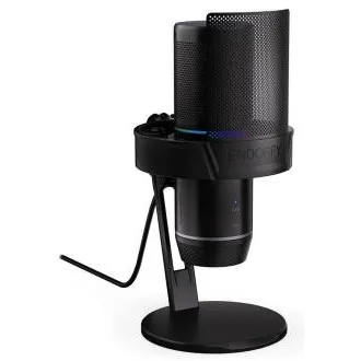 Endorfy Solum 2 Pro,Mikrofón, kondenzátorový, kardioidný, pop-up filter, dotykové stlmenie, RGB podsvietenie, LED signaliza