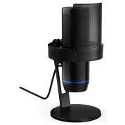 Endorfy Solum 2,Mikrofón, kondenzátorový, kardioidný, pop-up filter, dotykové stlmenie, LED signalizácia, USB-C, redukcia n