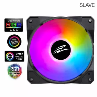 EVOLVEO 12FS ventilátor 120mm, ARGB, čierny rám, slave