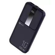 C-TECH Powerbanka 10000mAh, Li-Pol, 22,5 W, USB-C/USB-A/micro USB/PD/Quick charge/display
