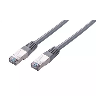 C-TECH Kábel patchcord Cat5e, FTP, sivý, 15m