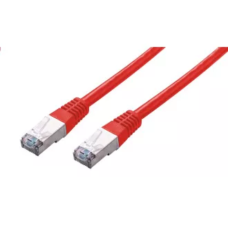 C-TECH Kábel patchcord Cat5e, FTP, červený, 2m