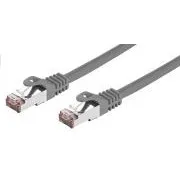 C-TECH Kábel patchcord Cat6, FTP, sivý, 3m