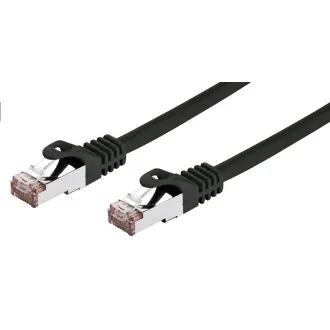 C-TECH Kábel patchcord Cat6, FTP, čierny, 2m