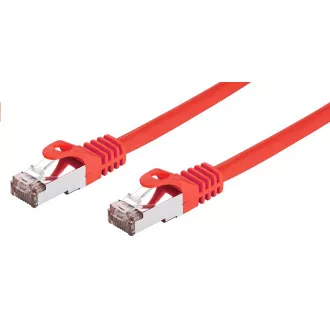 C-TECH Kábel patchcord Cat6, FTP, červený, 2m