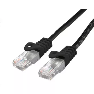 C-TECH Kábel patchcord Cat6, UTP, čierny, 0,5m