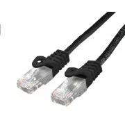 C-TECH Kábel patchcord Cat6, UTP, čierny, 5m