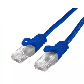C-TECH Kábel patchcord Cat6, UTP, modrý, 0,5m