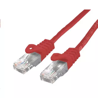 C-TECH Kábel patchcord Cat6, UTP, červený, 0,25 m
