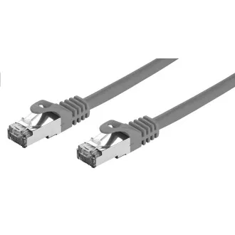 C-TECH Kábel patchcord Cat7, S/FTP, sivý, 3m