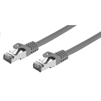 C-TECH Kábel patchcord Cat7, S/FTP, sivý, 5m