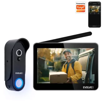 EVOLVEO DoorPhone W7, Sada domáceho bezdrôtového videotelefónu s WiFi čierny monitor EVOLVEO DoorPhone W7, Sada domáceho bezdrôtového videotelefónu s WiFi čierny monitor