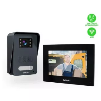 EVOLVEO DoorPhone AP1-2 drôtový videotelefón s aplikáciou čierny