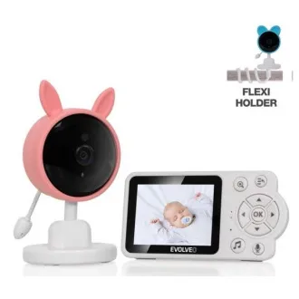 EVOLVEO Baby Monitor N3 opatrovateľka, ružová - Použité