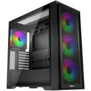 EVOLVEO Rhino, skriňa eATX/ATX, 4x ARGB ventilátor 120mm, bočný panel temperované sklo + mriežkovaný predný panel