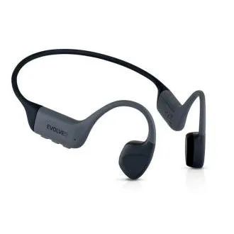 EVOLVEO BoneMax, bezdrôtové slúchadlá na lícne kosti, MP3 32GB, IPX8, sivé