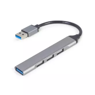 Gembird USB hub 4-portový USB 3.1 (Gen 1), strieborný Gembird USB hub 4-portový USB 3.1 (Gen 1), strieborný