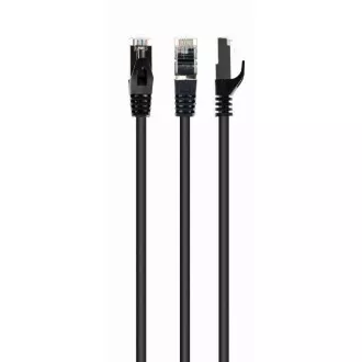 Gembird S/FTP Cat 6A prepojovací kábel LSZH, čierny, 10m
