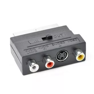 Gembird Obojsmerný adaptér SCART/RCA/S-VIDEO Gembird Obojsmerný adaptér SCART/RCA/S-VIDEO