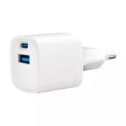 Gembird USB nabíjačka, 2x port, 20W, rýchle nabíjanie, biela