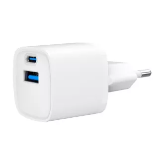 Gembird USB nabíjačka, 2x port, 20W, rýchle nabíjanie, biela