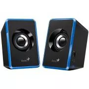 Genius repro SP-U125, prenosné Reproduktory, 2.0, 3W, USB napájanie, 3,5mm jack, modro-čierne