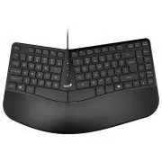 Genius Ergo KB-700 Klávesnica, drôtová, ergonomická, Copilot kláves, USB, 1,5m, CZ+SK layout, čierna