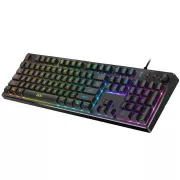 Genius GX Gaming Scorpion K7 Plus Klávesnica, herná, drôtová, RGB podsvietenie, copilot kláves, CZ+SK layout, USB, čierna