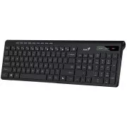 Genius Slimstar 7230 Klávesnica, bezdrôtová, 2,4 GHz, mini USB prijímač, CZ+SK layout, Copilot kláves, čierna