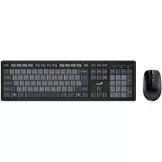 Genius Smart KM-8200 Dual Color, Set klávesnice a myši, bezdrôtový, CZ/SK layout, 2,4 GHz, mini USB prijímač, Copilot kl., čierno-šedá