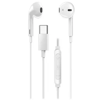 Genius HS-M365 biely, Headset, drôtový, do uší, mikrofón, ovládanie hlasitosti, USB-C, biely Genius HS-M365 biely, Headset, drôtový, do uší, mikrofón, ovládanie hlasitosti, USB-C, biely