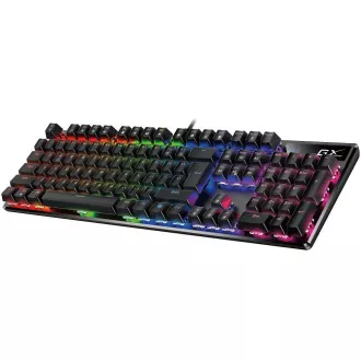 GENIUS GX GAMING Scorpion K12 Klávesnica, herná, drôtová, mechanická, spínače Brown, RGB podsvietenie, Copilot, CZ+SK ,USB