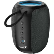 Genius SP-915BT Reproduktor, bezdrôtový, Bluetooth, 5W, LED podsv., USB-C, výdrž až 6 hod., mikrofón, podpora Copilot, šedo-čierna