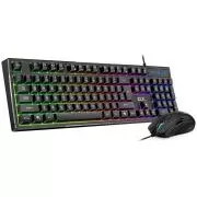 Genius GX GAMING Scorpion KM-GX6, Set klávesnice a myši, drôtový, CZ+SK layout, USB, Copilot kláves, RGB podsv., čierna