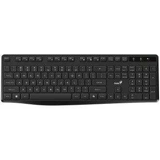 Genius KB-7200 Klávesnica, bezdrôtová, 2,4 GHz, mini USB prijímač, CZ+SK layout, Copilot kláves, čierna