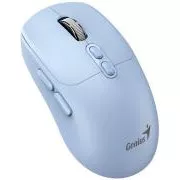 Genius NX-8080S BT Myš, bezdrôtová, optická, 1600DPI, 7 tlačidiel, tichá, Copilot, 2,4 GHz, Bluetooth 5.3, modrá