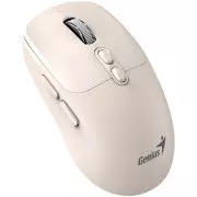 Genius NX-8080S BT Myš, bezdrôtová, optická, 1600DPI, 7 tlačidiel, tichá, Copilot, 2,4 GHz, Bluetooth 5.3, béžová