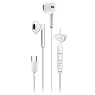 Genius HS-M366 Headset, drôtový, do uší, mikrofón, ovládanie hlasitosti, 360 ° rotačný klip, USB-C, biely Genius HS-M366 Headset, drôtový, do uší, mikrofón, ovládanie hlasitosti, 360 ° rotačný klip, USB-C, biely