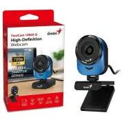 Genius FaceCam 1000X Q, Webkamera, HD 720p, mikrofón, USB 2.0, modrá