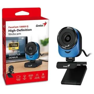 Genius FaceCam 1000X Q, Webkamera, HD 720p, mikrofón, USB 2.0, modrá