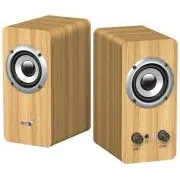 Genius SP-HF400 Reproduktory, 2.0, 10W, 3,5mm jack, drevené, svetlé drevo