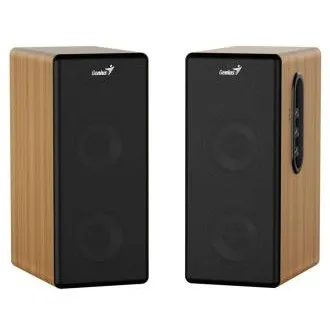 Genius SP-HF1220BT Reproduktory, 2.0, 45W, 3,5mm jack, Bluetooth, drevené, regulácia basov a výšok, slúchadlový výst., hnedo-čierne Genius SP-HF1220BT Reproduktory, 2.0, 45W, 3,5mm jack, Bluetooth, drevené, regulácia basov a výšok, slúchadlový výst., hnedo-čierne