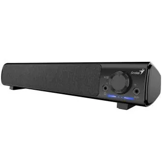Genius 220BT, Reproduktor, soundbar, 4W RMS, Bluetooth, USB/USB-C, AUX (3,5mm jack), slúchadlový výstup, čierny Genius 220BT, Reproduktor, soundbar, 4W RMS, Bluetooth, USB/USB-C, AUX (3,5mm jack), slúchadlový výstup, čierny
