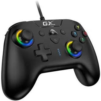 Genius GX Gaming GX-23UV, Gamepad, drôtový, duálne vibrácie, pre PC, Switch, Switch Lite, PS4, PS3, Android, USB, čierny