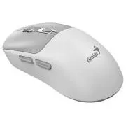 Genius NX-8260S BT, Myš, bezdrôtová, optická, 2400DPI, 6 tlačidiel, tichá, dobíjacia, Copilot, Bluetooth + 2,4 GHz, bielo-šedá