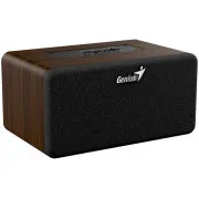 Genius SP-918BT, Reproduktor, bezdrôtový, 6W RMS, BT 5.3, 2× 2" menič, AUX vstup, USB-C, prenosný, farba tmavé drevo