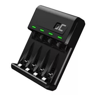 Green Cell VitalCharger pre batérie AA AAA R6 R03 Ni-MH s Micro USB a USB-C portom