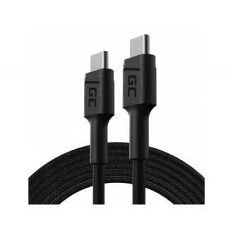 Green Cell Cable GC PowerStream USB-C - USB-C 200 cm s Power Delivery (60 W), 480 Mbps, Ultra Charge, QC 3.0 Green Cell Cable GC PowerStream USB-C - USB-C 200 cm s Power Delivery (60 W), 480 Mbps, Ultra Charge, QC 3.0