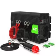 Green Cell Menič napájania Power Inverter do auta 24V na 230V 500W / 1000W