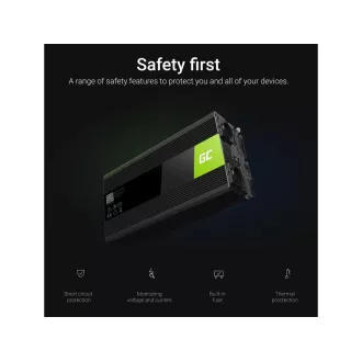 Green Cell Power Inverter 12V to 230V 1500W/3000W Pure sine wave Green Cell Power Inverter 12V to 230V 1500W/3000W Pure sine wave